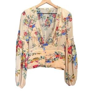 NWT Gimmicks Floral Blouse
